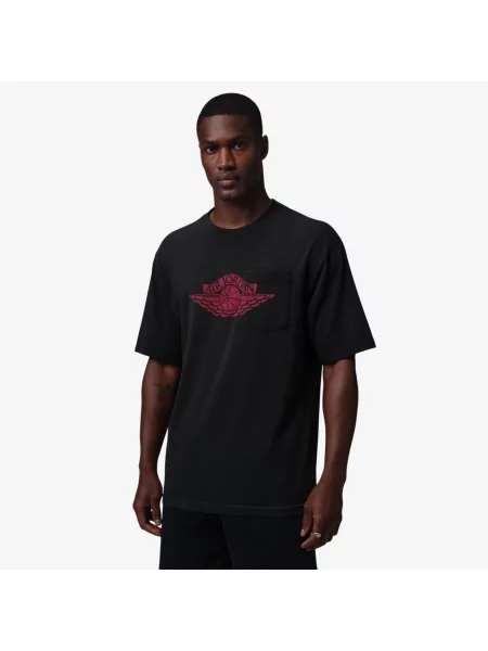 Tricou Jordan Flight Essentials Pocket T-Shirt Black/ University Red XS negru