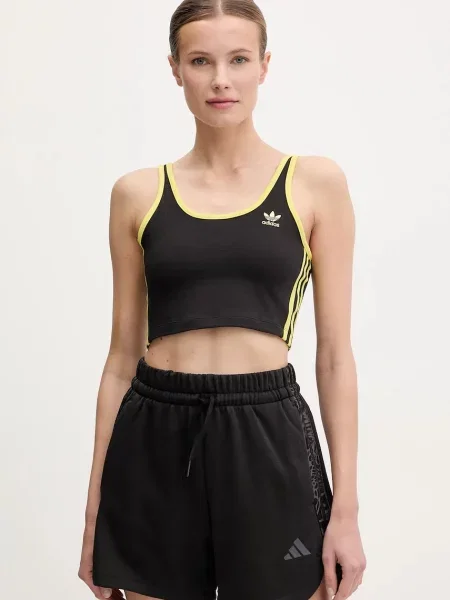 Топ Adidas Originals на райета черно