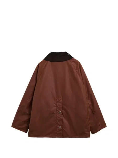 Gulerat ceruit palton Barbour de catifea cord maro