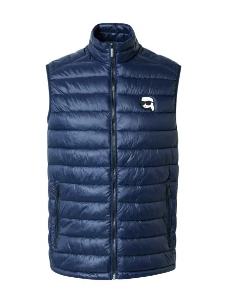 KARL LAGERFELD Vestă elegantă Bleumarin albastru