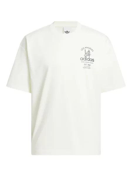 Tričko Adidas s polovičními zipem bílé