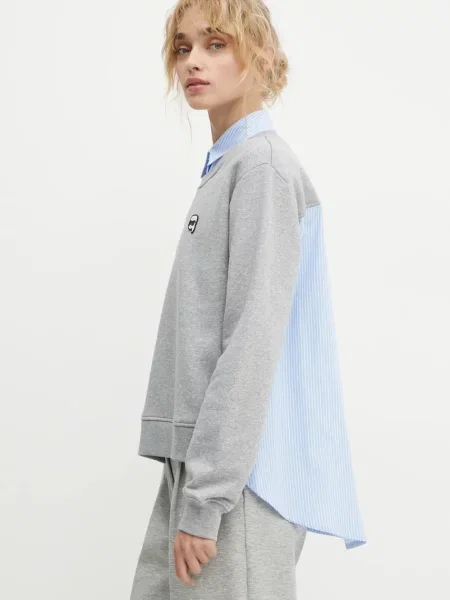 Суитчър Karl Lagerfeld с принт сиво