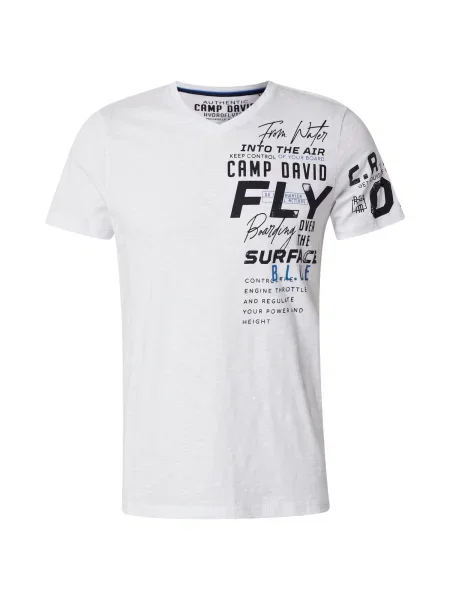 CAMP DAVID Majica modra / črna bela
