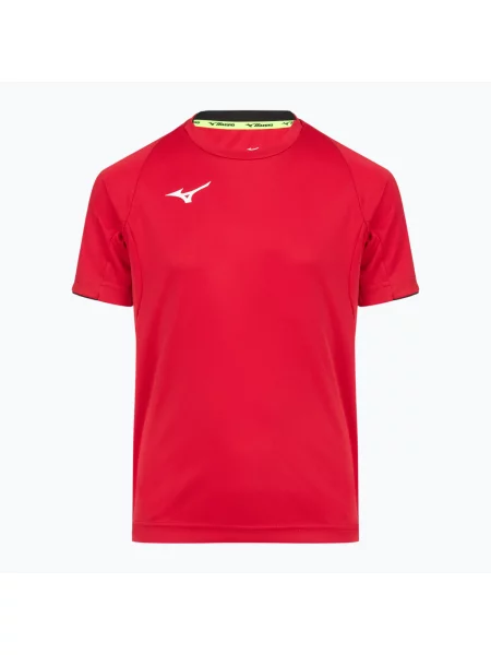 Gyerek edző póló Mizuno Core SS red/black. Méret: fekete