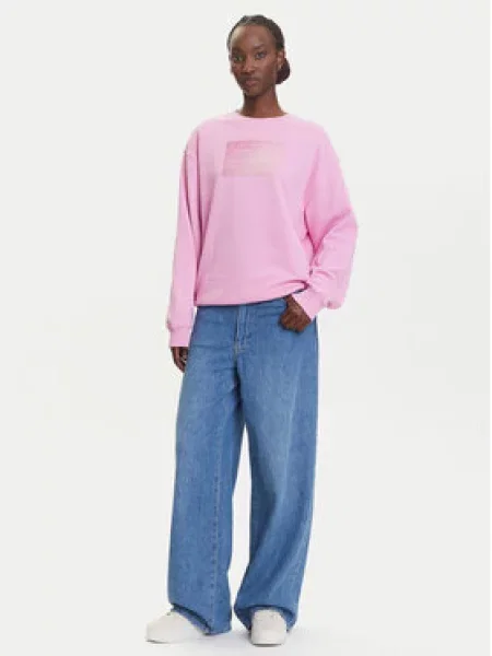 Tommy Jeans Mikina Gradient Flag Růžová zelená