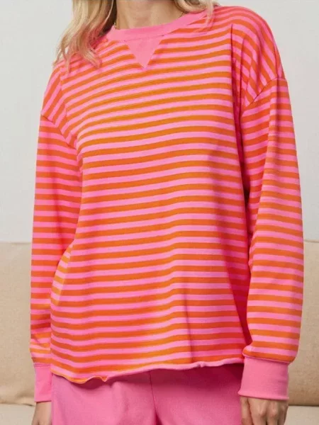 Світшот у смужку різнобарвний