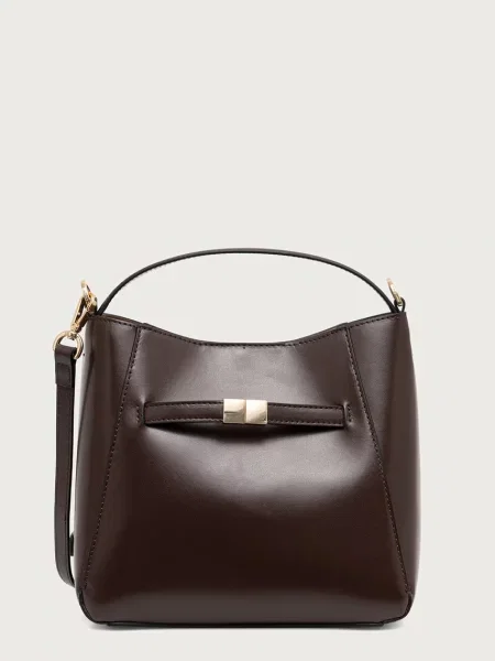 Marc O'Polo geantă crossbody pentru femei din piele maro