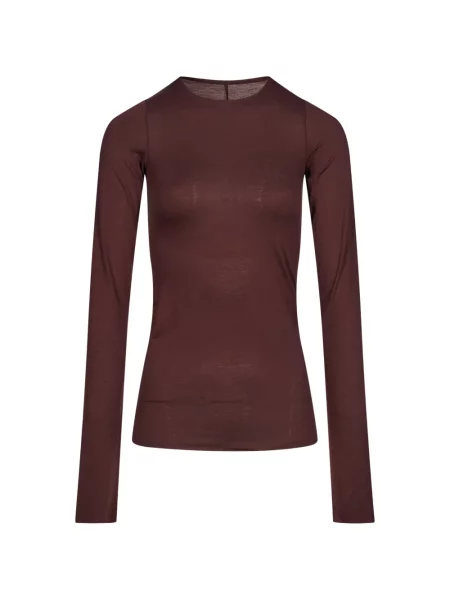 Lung tricou Rick Owens Lilies roșu