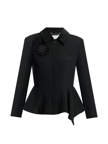 Geacă Erdem cu broderie negru