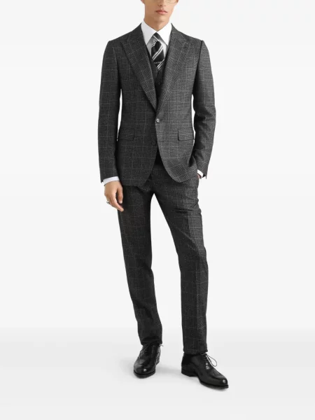Costum Dolce & Gabbana în carouri de costum gri