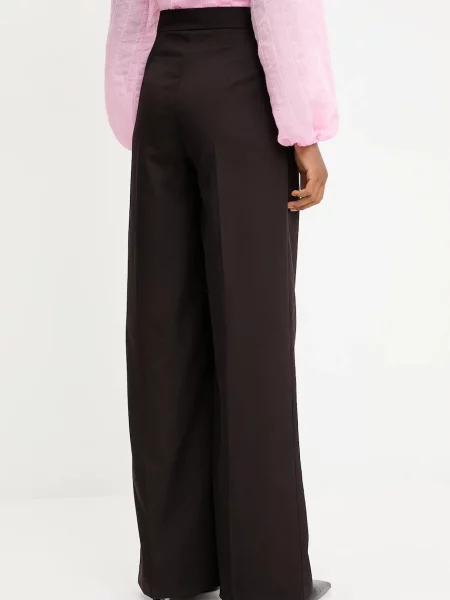 Kalhoty Answear.LAB high waist hnědá