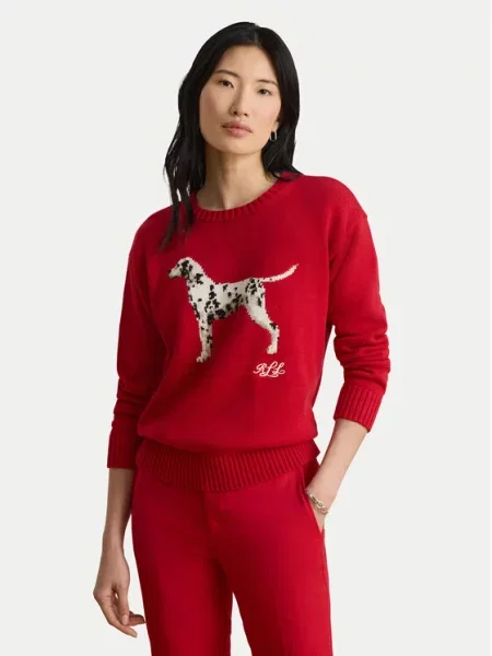Lauren Ralph Lauren sveter dámsky červená