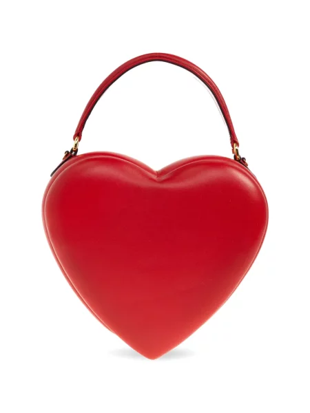 Top Moschino cu motiv cu inimi roșu
