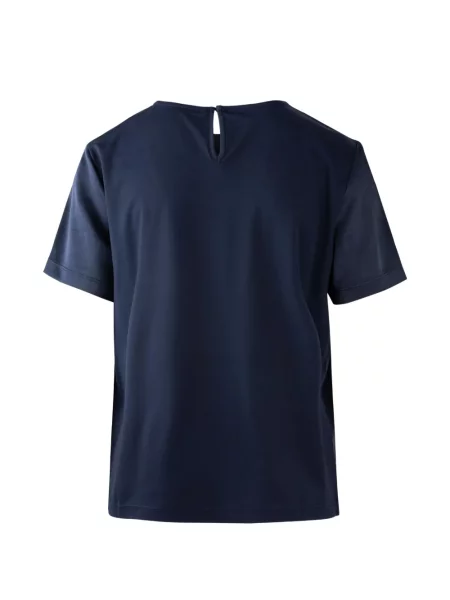 Scurt tricou Max Mara din satin albastru