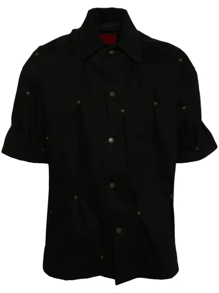 Krátká košile Kusikohc s krátkými rukávy černá