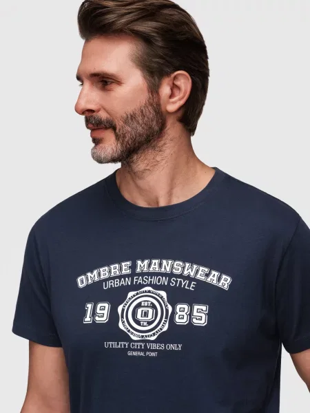 Tricou Ombre albastru
