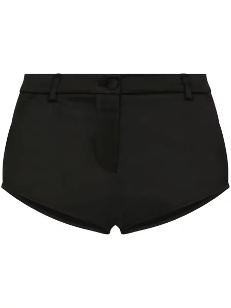 Pantaloni scurți Dolce & Gabbana din satin negru