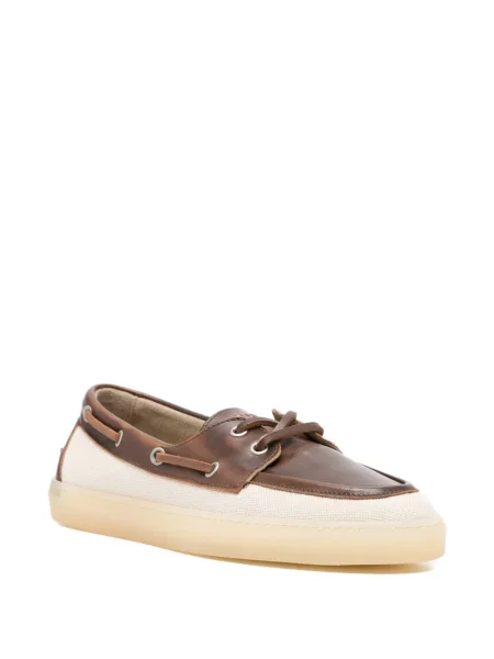 Fűzős bőr loafer Copenhagen barna