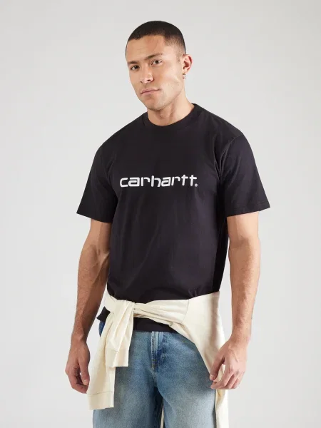 Carhartt WIP Tričko čierna biela