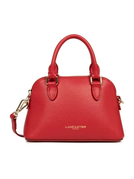 Torebka skórzana Lancaster skórzana czerwona
