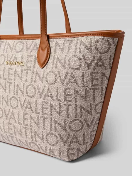 Torebka Valentino Bags skórzana beżowa