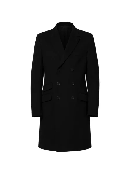 Palton Dolce & Gabbana cu două rânduri de nasturi negru