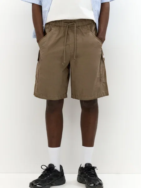Pull&Bear Pantaloni cu STWD cămilă maro