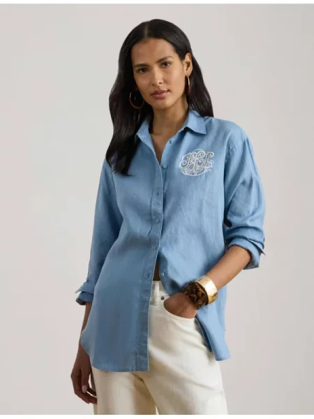 Bluză Lauren Ralph Lauren de in albastru