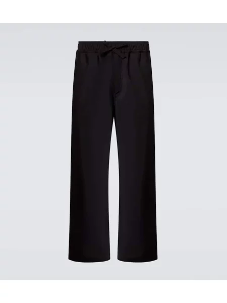 Pantaloni Saman Amel de lână negru