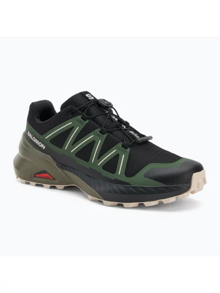 Încălțăminte de alergare pentru bărbați Salomon Speedcross Peak black/black forest/rainy day negru