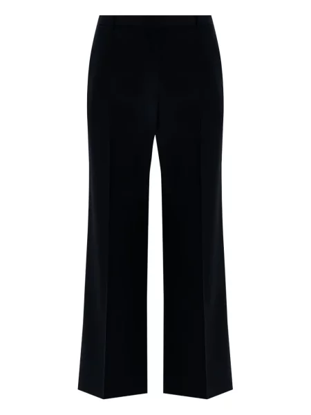 Pantaloni The Row plisate cu picior lat negru