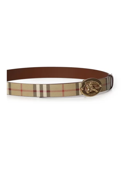 Pasek Burberry dwustronny beżowy