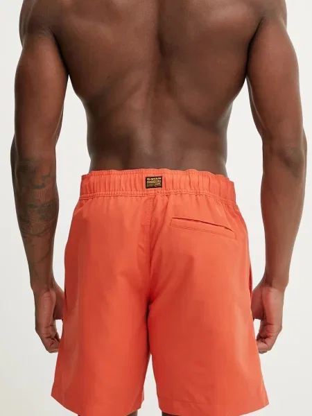G-Star Raw szorty kąpielowe pomarańczowy