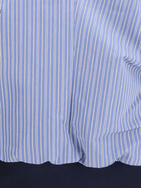 Top Sacai cu dungi albastru