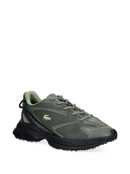 Sneakerși Lacoste plasă cu autograf verde