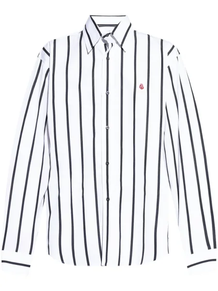 Pruhovaná košile Alexander Mcqueen bílá