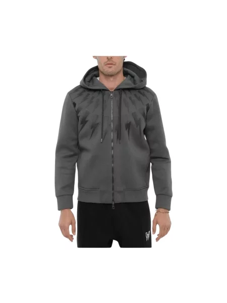 Lniana bluza Neil Barrett szara