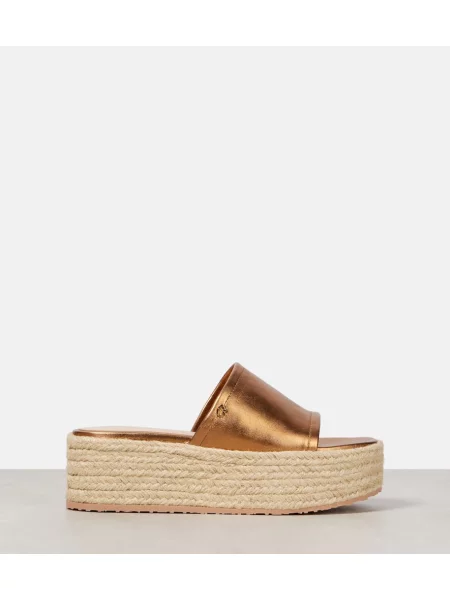 Espadrile Gianvito Rossi din piele maro