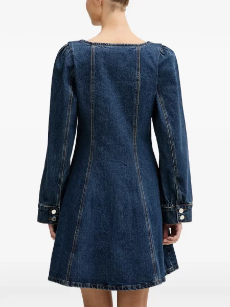 Rochie din denim Gestuz albastru