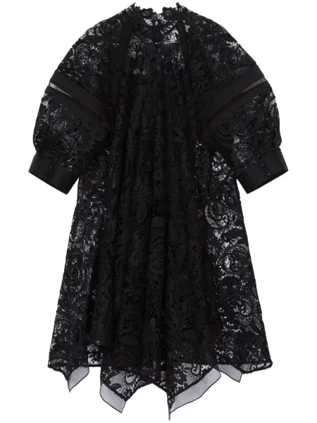 Mała sukienka mini 3.1 Phillip Lim koronkowa garniturowa czarna