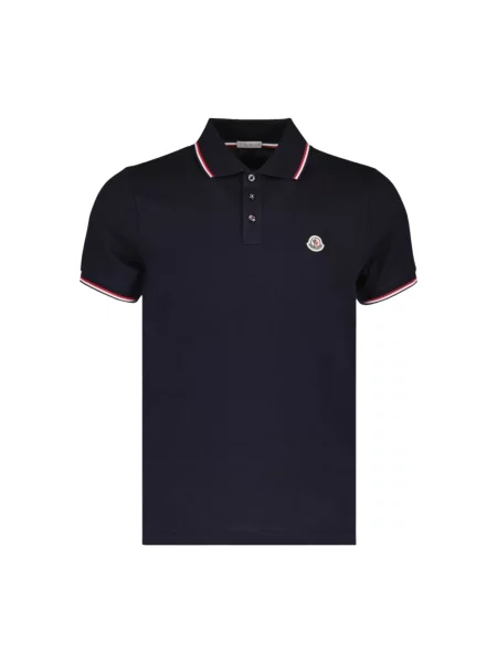 Koszulka polo Moncler casual niebieska