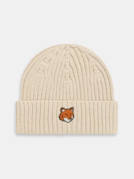 Czapka Maison Kitsune beżowa