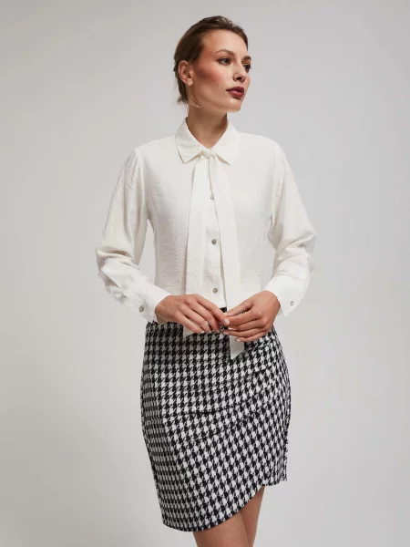 Fustă Marisse cu model pepito negru