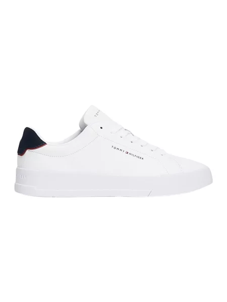 Tommy Hilfiger buty sportowe z zawartością skóry Mężczyźni skóra jednolity 41 biały