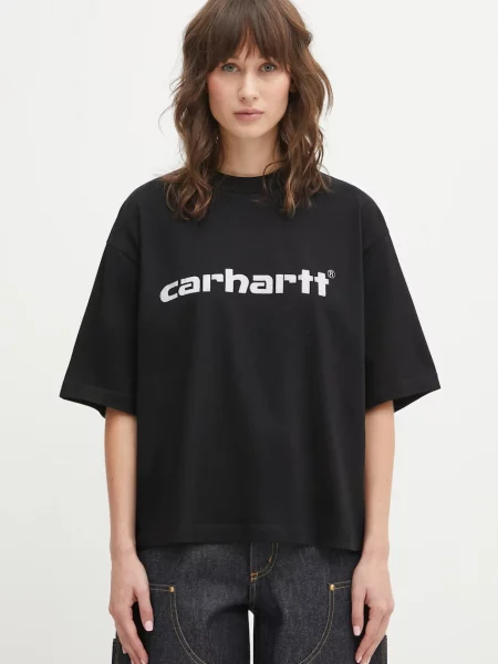 Carhartt WIP tricou din W SS Archive Script T-Shirt negru