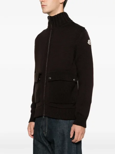 Kardigan Moncler hnědý