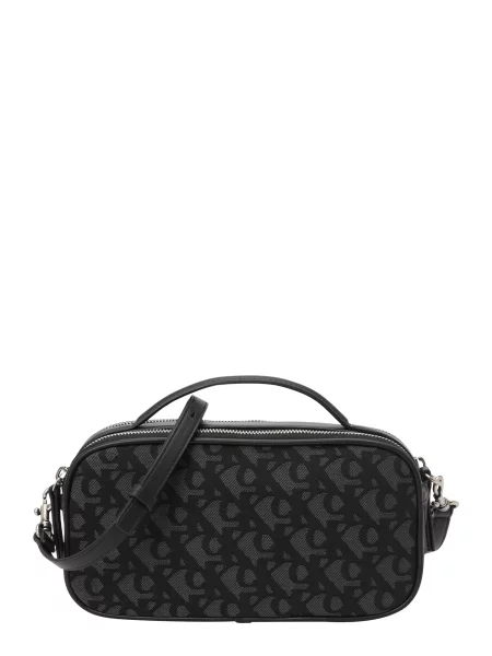 Crossbody torbica Calvin Klein Jeans s potiskom črna