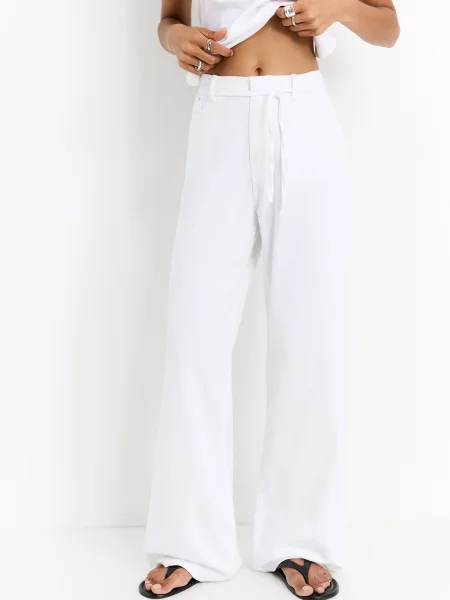 Pull&Bear Džínsy denim biely