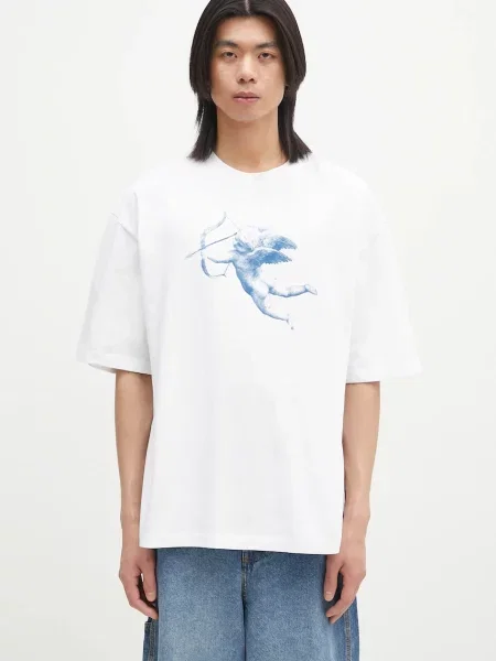 Тениска Fiorucci Cupid Print Relaxed Fit бяло