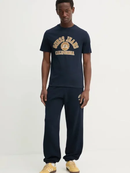 Guess Jeans kratka majica modra